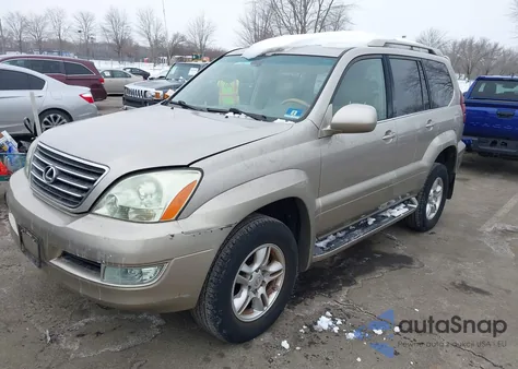2005 Lexus Gx 470 z USA, uszkodzony, nr VIN JTJBT20X150072287